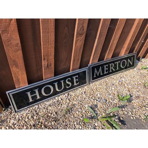 english cast metal house sign|cast aluminum house signs.